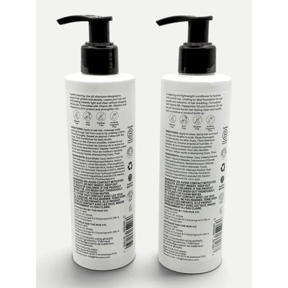The Nue Co Supa Thick Shampoo & Conditioner Set 8.45 oz Each